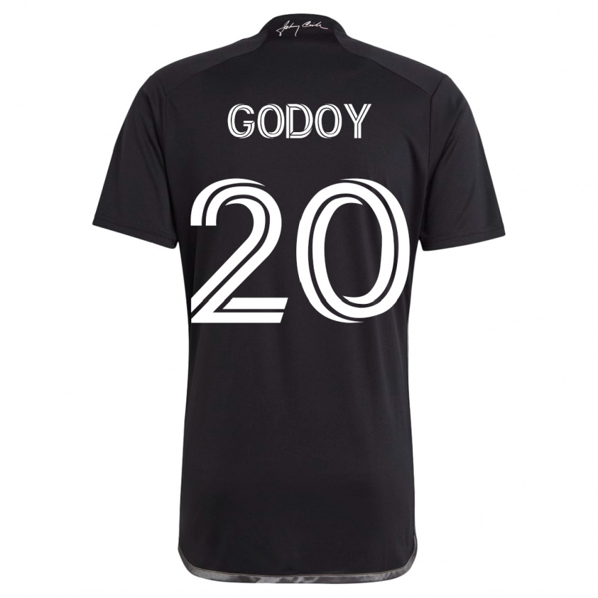 Niño Fútbol Camiseta Aníbal Godoy #20 Negro 2ª Equipación 2023/24
