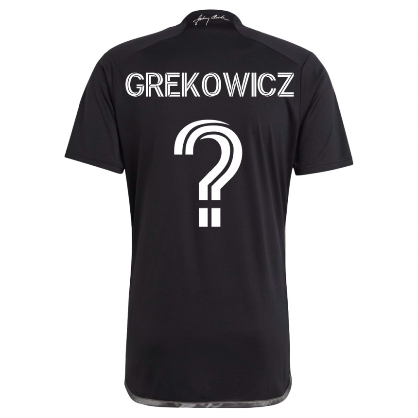 Niño Fútbol Camiseta Jacob Grekowicz #0 Negro 2ª Equipación 2023/24