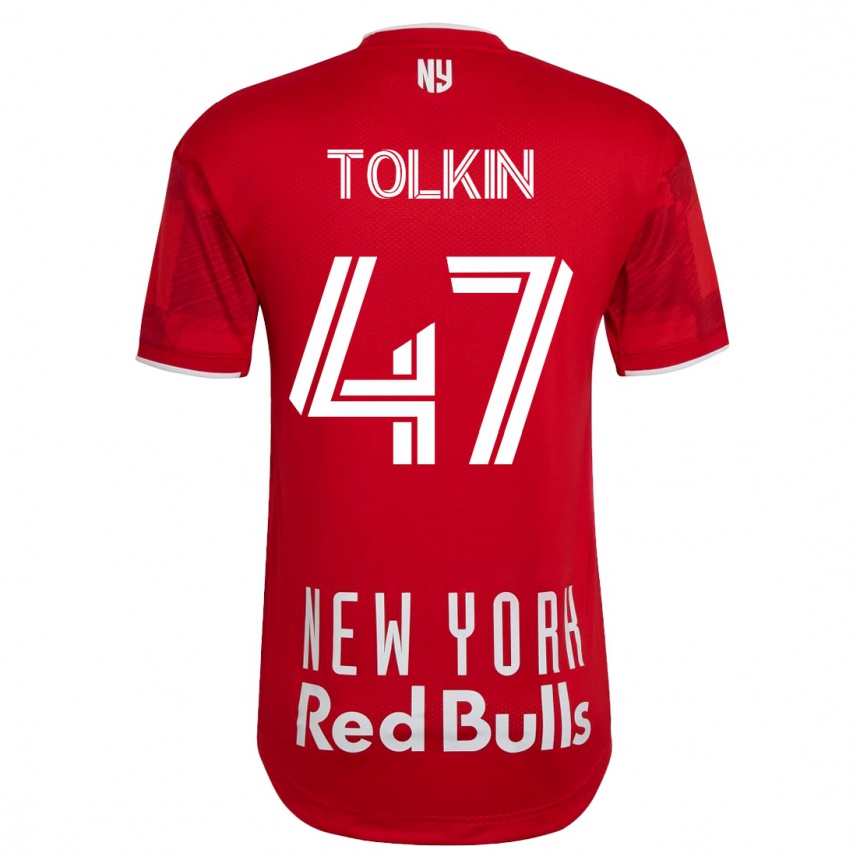 Niño Fútbol Camiseta John Tolkin #47 Beige-Dorado 2ª Equipación 2023/24