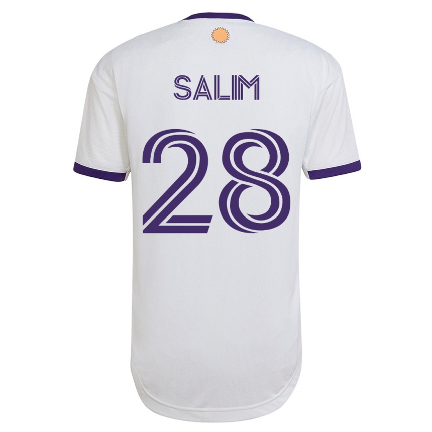 Niño Fútbol Camiseta Abdi Salim #28 Blanco 2ª Equipación 2023/24