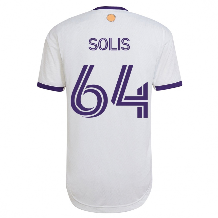 Niño Fútbol Camiseta Jhon Solís #64 Blanco 2ª Equipación 2023/24