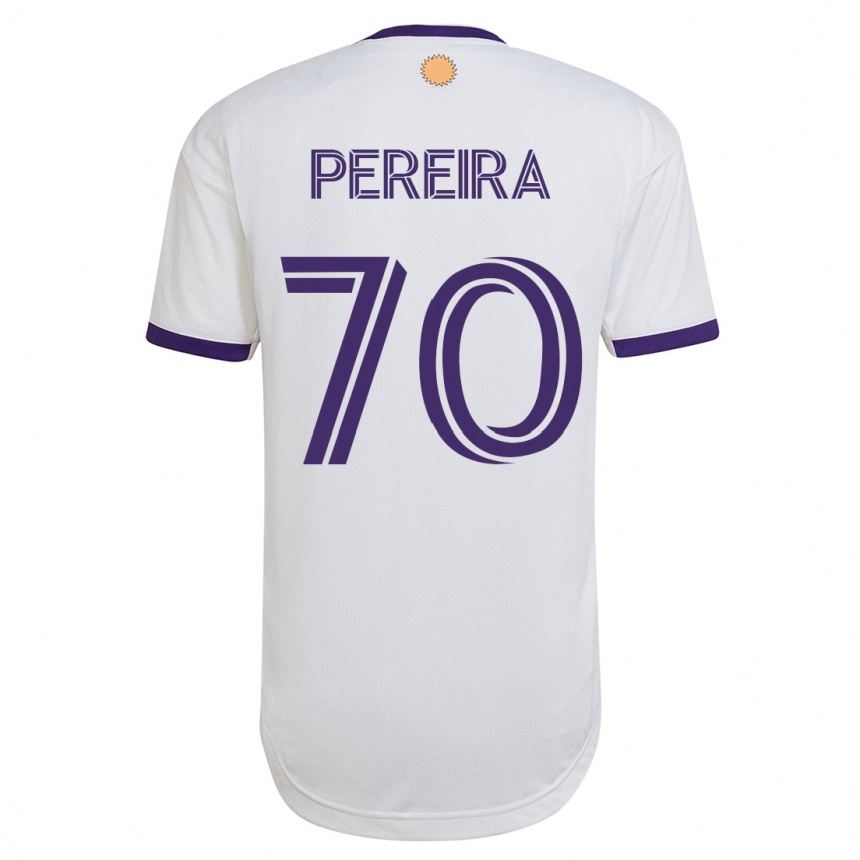 Niño Fútbol Camiseta Dominic Pereira #70 Blanco 2ª Equipación 2023/24