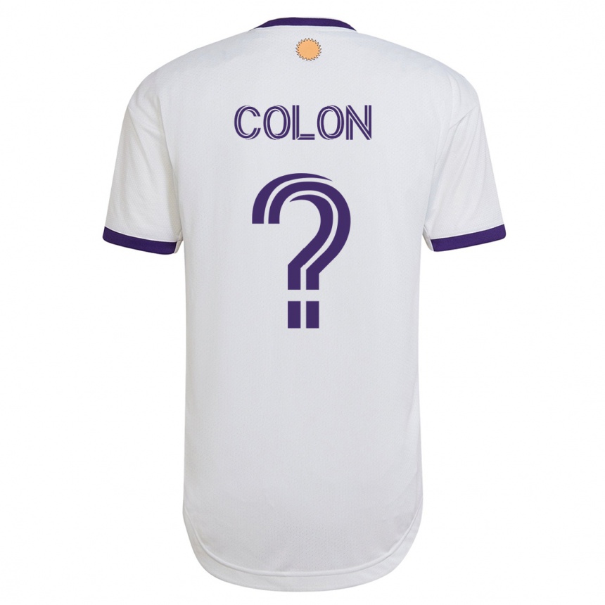 Niño Fútbol Camiseta Xzavier Colon #0 Blanco 2ª Equipación 2023/24