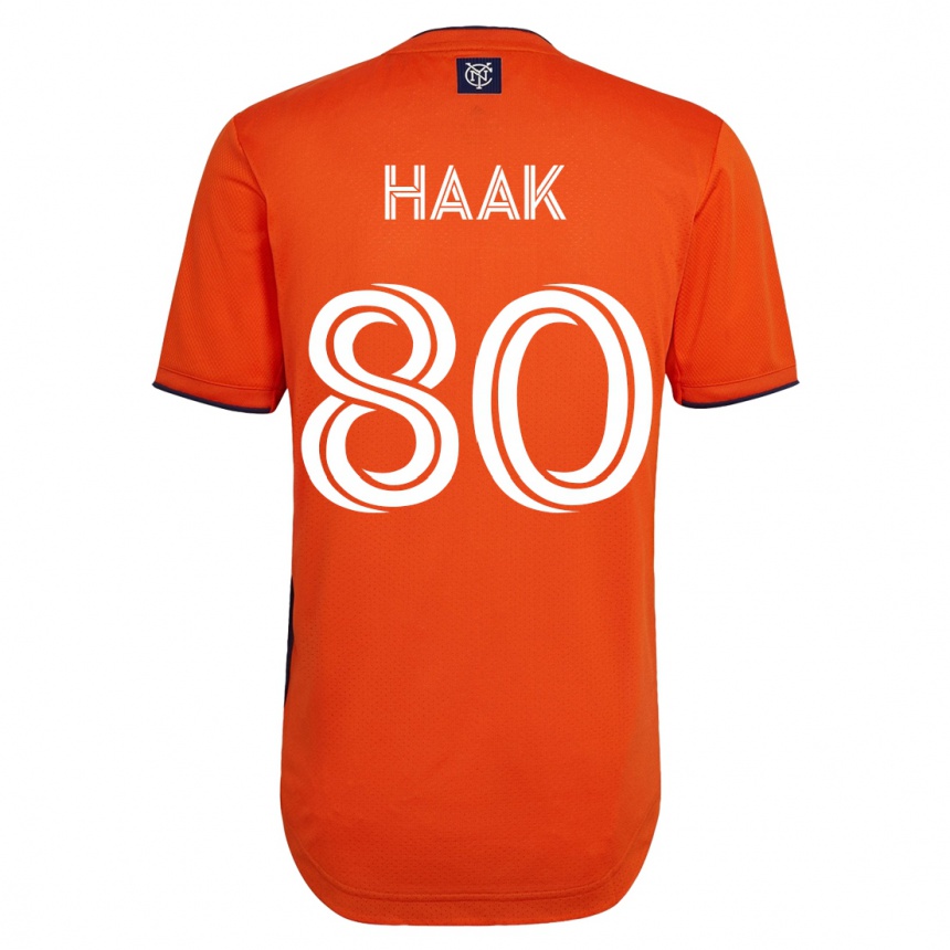 Niño Fútbol Camiseta Justin Haak #80 Negro 2ª Equipación 2023/24