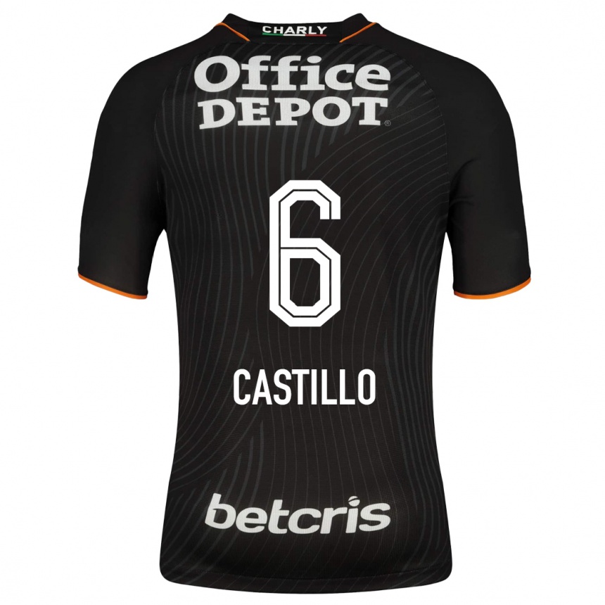 Niño Fútbol Camiseta Byron Castillo #6 Negro 2ª Equipación 2023/24