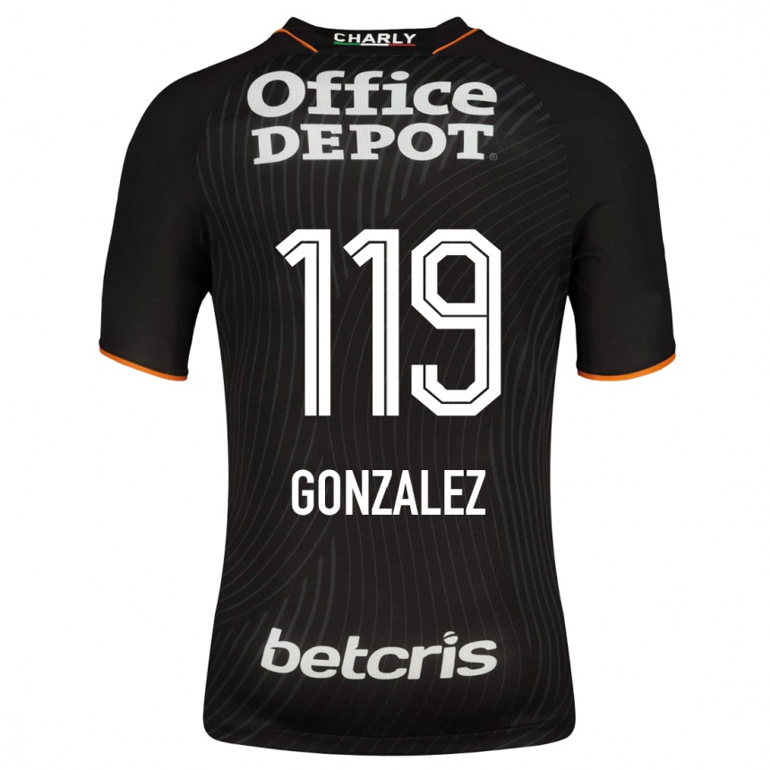 Niño Fútbol Camiseta Juan González #119 Negro 2ª Equipación 2023/24
