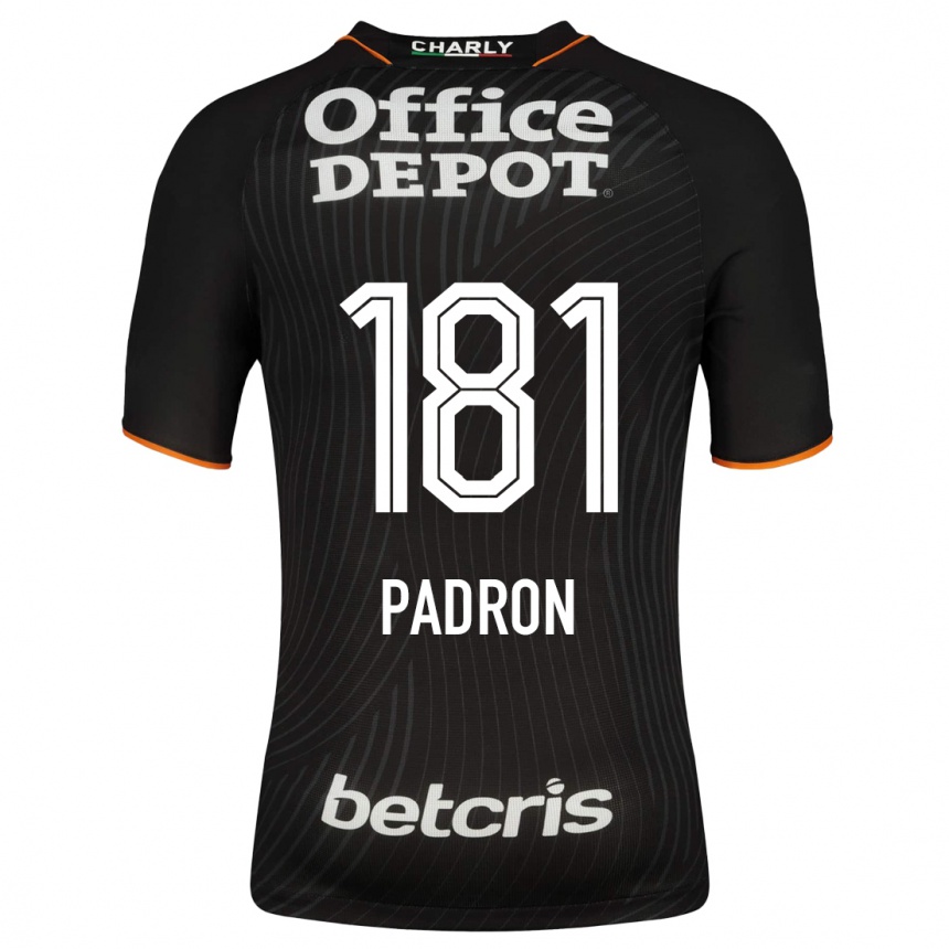 Niño Fútbol Camiseta Romeo Padrón #181 Negro 2ª Equipación 2023/24