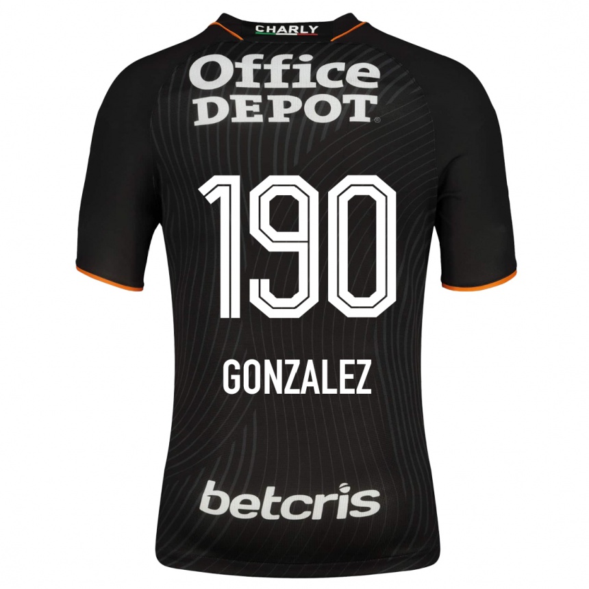 Niño Fútbol Camiseta Owen González #190 Negro 2ª Equipación 2023/24