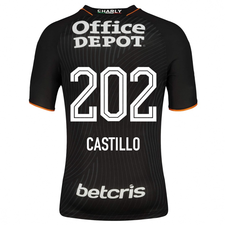 Niño Fútbol Camiseta José Castillo #202 Negro 2ª Equipación 2023/24