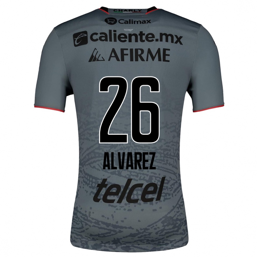 Niño Fútbol Camiseta Efraín Álvarez #26 Gris 2ª Equipación 2023/24