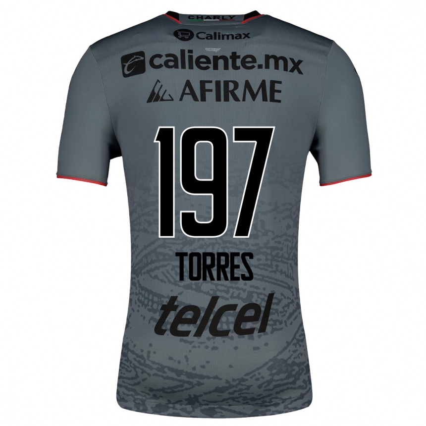 Niño Fútbol Camiseta Christopher Torres #197 Gris 2ª Equipación 2023/24