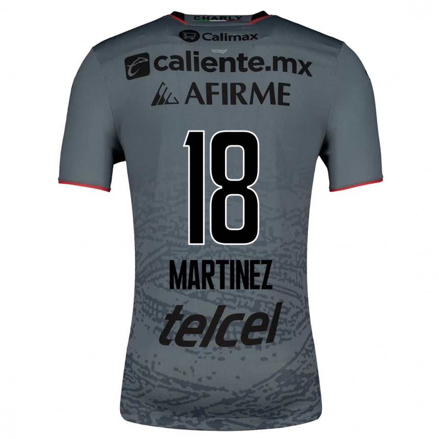 Niño Fútbol Camiseta Natividad Martínez #18 Gris 2ª Equipación 2023/24