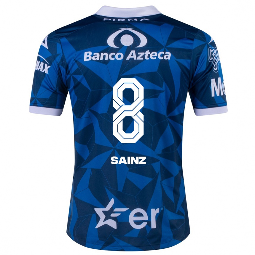 Niño Fútbol Camiseta María Sainz #8 Azul 2ª Equipación 2023/24