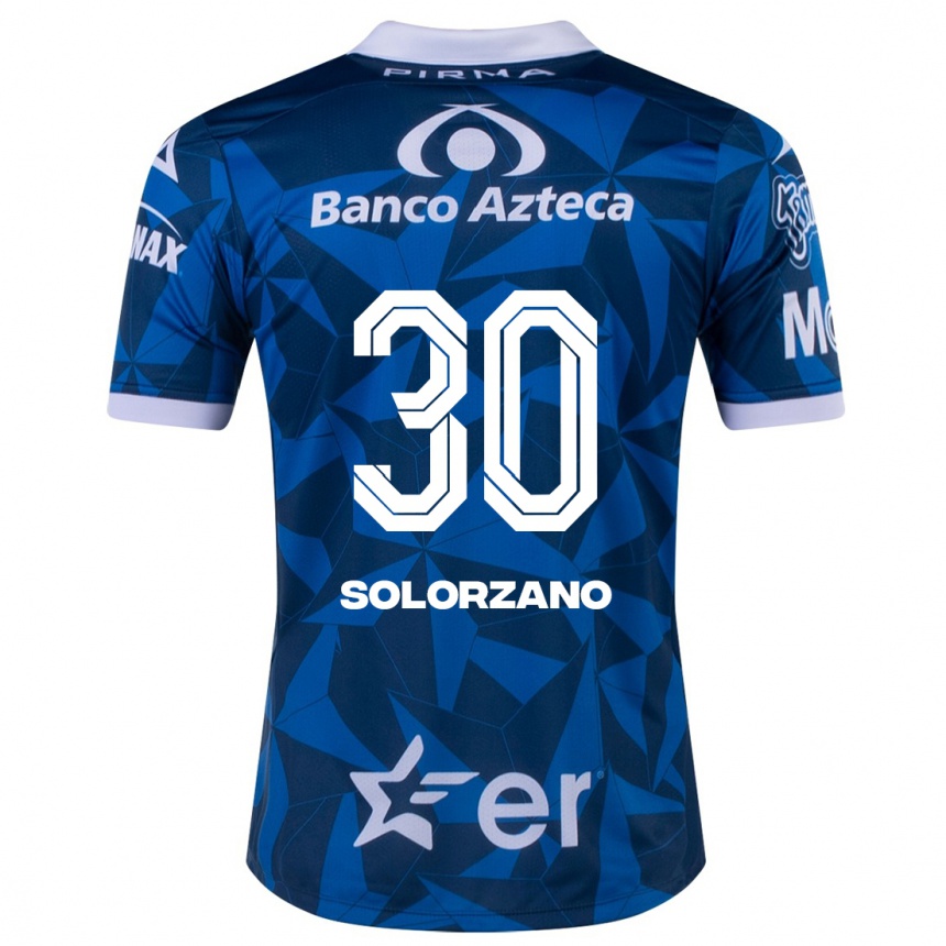 Niño Fútbol Camiseta Aisha Solórzano #30 Azul 2ª Equipación 2023/24