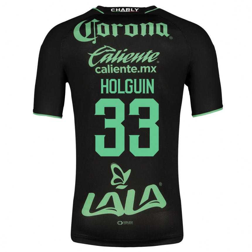Niño Fútbol Camiseta Héctor Holguín #33 Negro 2ª Equipación 2023/24