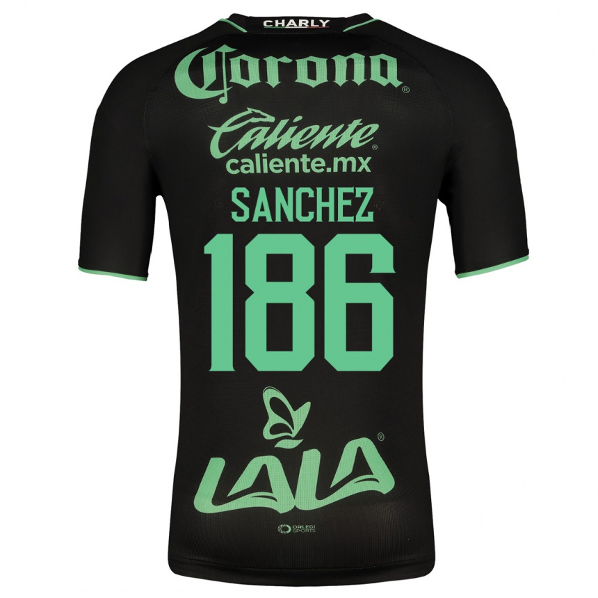 Niño Fútbol Camiseta David Sánchez #186 Negro 2ª Equipación 2023/24