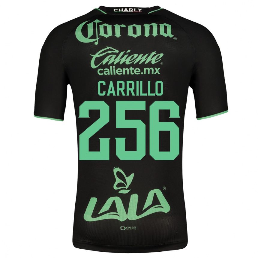 Niño Fútbol Camiseta Stéphano Carrillo #256 Negro 2ª Equipación 2023/24