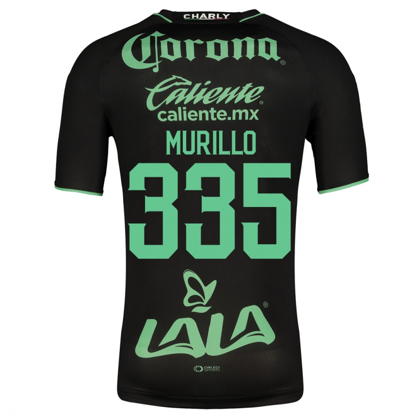 Niño Fútbol Camiseta Doryan Murillo #335 Negro 2ª Equipación 2023/24