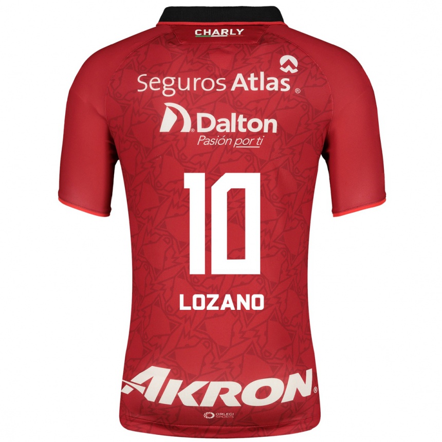 Niño Fútbol Camiseta Brian Lozano #10 Rojo 2ª Equipación 2023/24