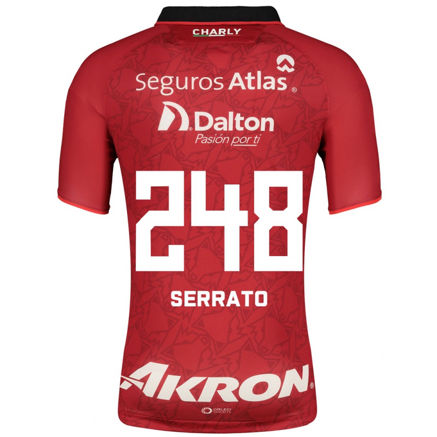 Niño Fútbol Camiseta Jesús Serrato #248 Rojo 2ª Equipación 2023/24