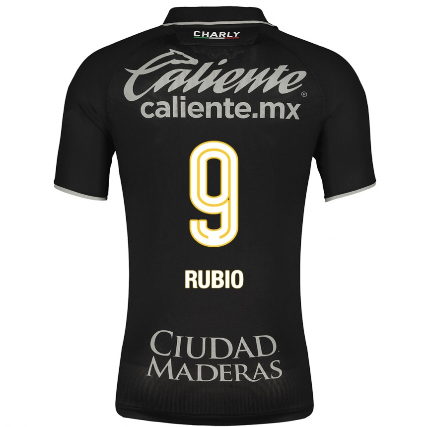 Niño Fútbol Camiseta Brian Rubio #9 Negro 2ª Equipación 2023/24