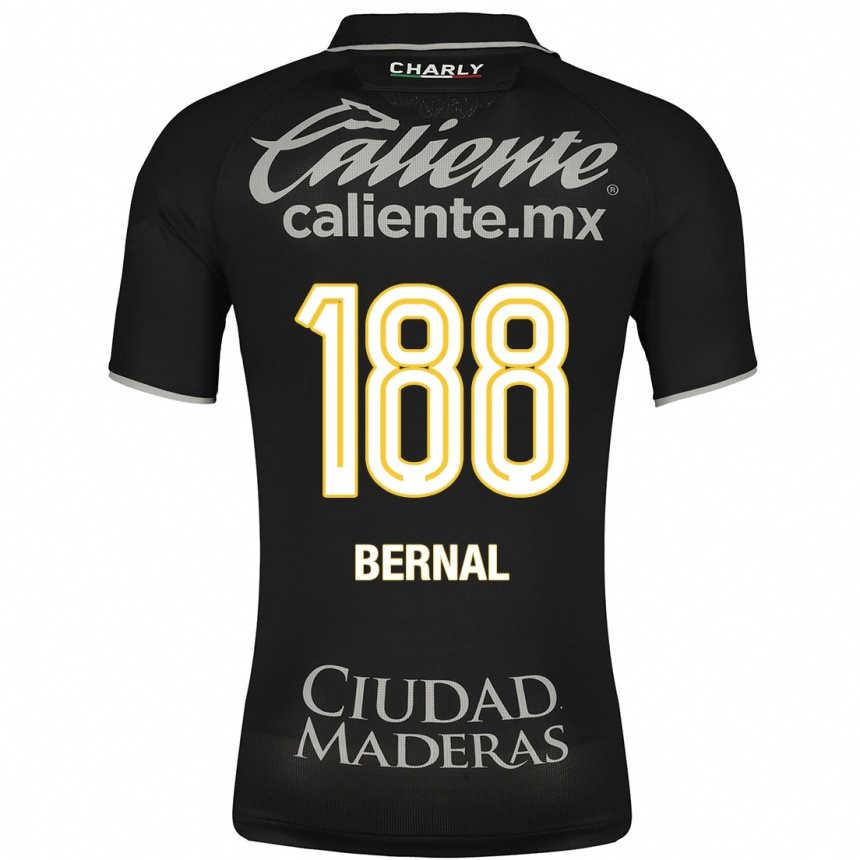 Niño Fútbol Camiseta Juan Bernal #188 Negro 2ª Equipación 2023/24