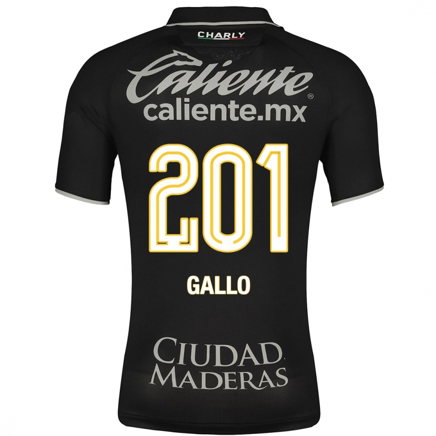 Niño Fútbol Camiseta Andrés Gallo #201 Negro 2ª Equipación 2023/24