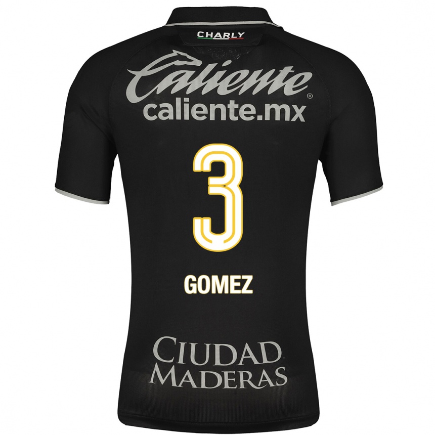 Niño Fútbol Camiseta Karen Gómez #3 Negro 2ª Equipación 2023/24