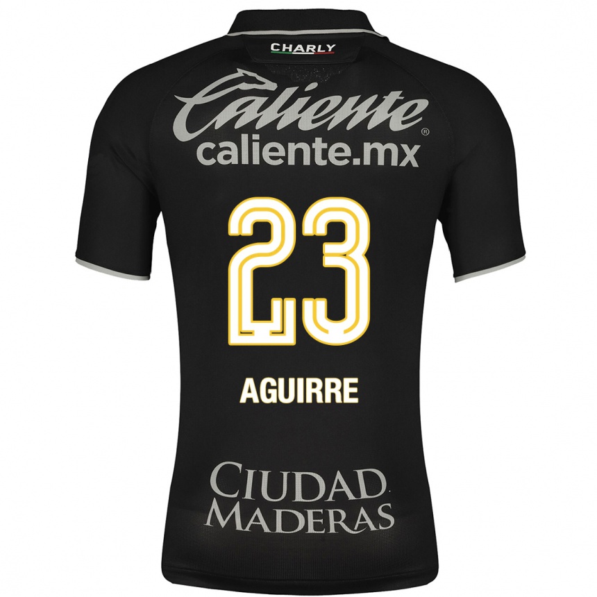 Niño Fútbol Camiseta Zoe Aguirre #23 Negro 2ª Equipación 2023/24
