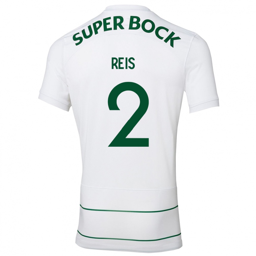 Niño Fútbol Camiseta Matheus Reis #2 Blanco 2ª Equipación 2023/24