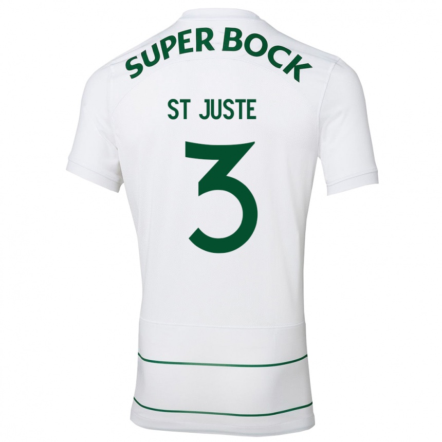 Niño Fútbol Camiseta Jerry St. Juste #3 Blanco 2ª Equipación 2023/24