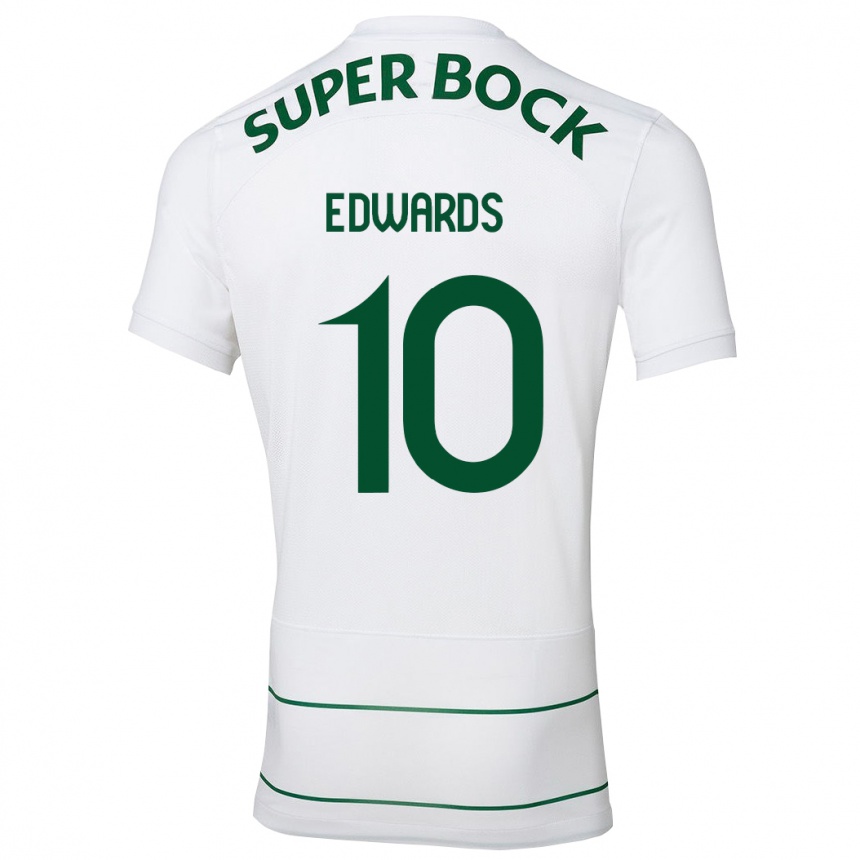 Niño Fútbol Camiseta Marcus Edwards #10 Blanco 2ª Equipación 2023/24