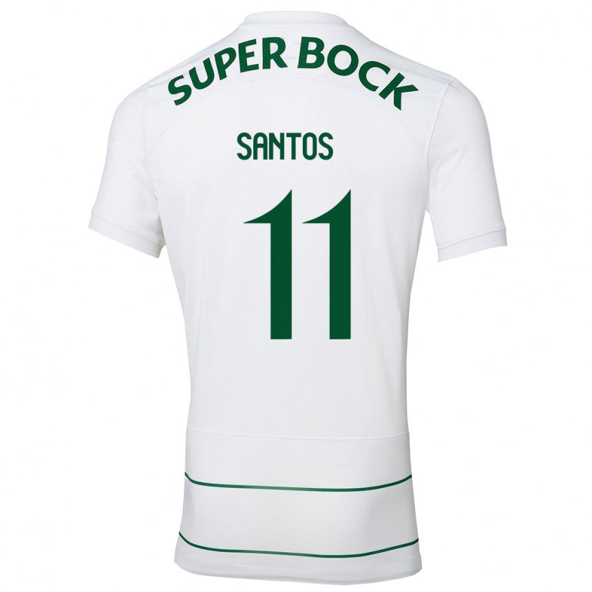 Niño Fútbol Camiseta Nuno Santos #11 Blanco 2ª Equipación 2023/24