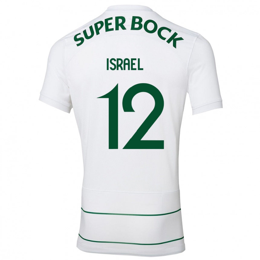 Niño Fútbol Camiseta Franco Israel #12 Blanco 2ª Equipación 2023/24