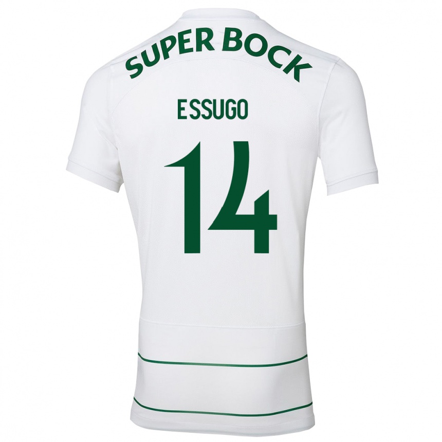 Niño Fútbol Camiseta Dário Essugo #14 Blanco 2ª Equipación 2023/24