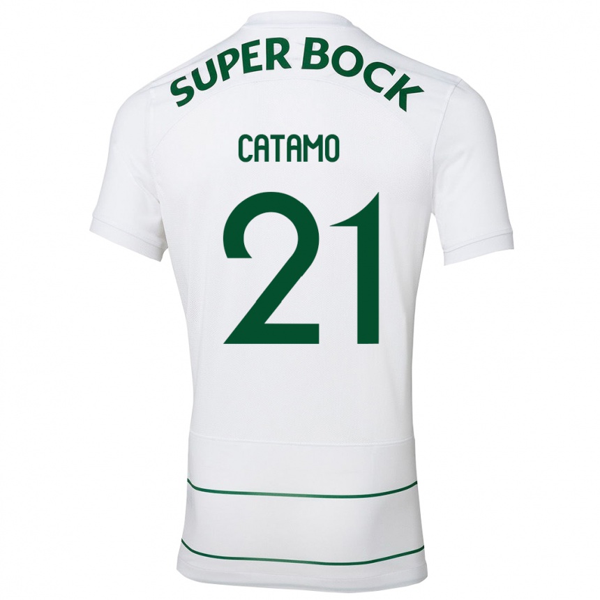 Niño Fútbol Camiseta Geny Catamo #21 Blanco 2ª Equipación 2023/24