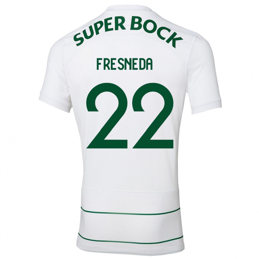 Niño Fútbol Camiseta Iván Fresneda #22 Blanco 2ª Equipación 2023/24