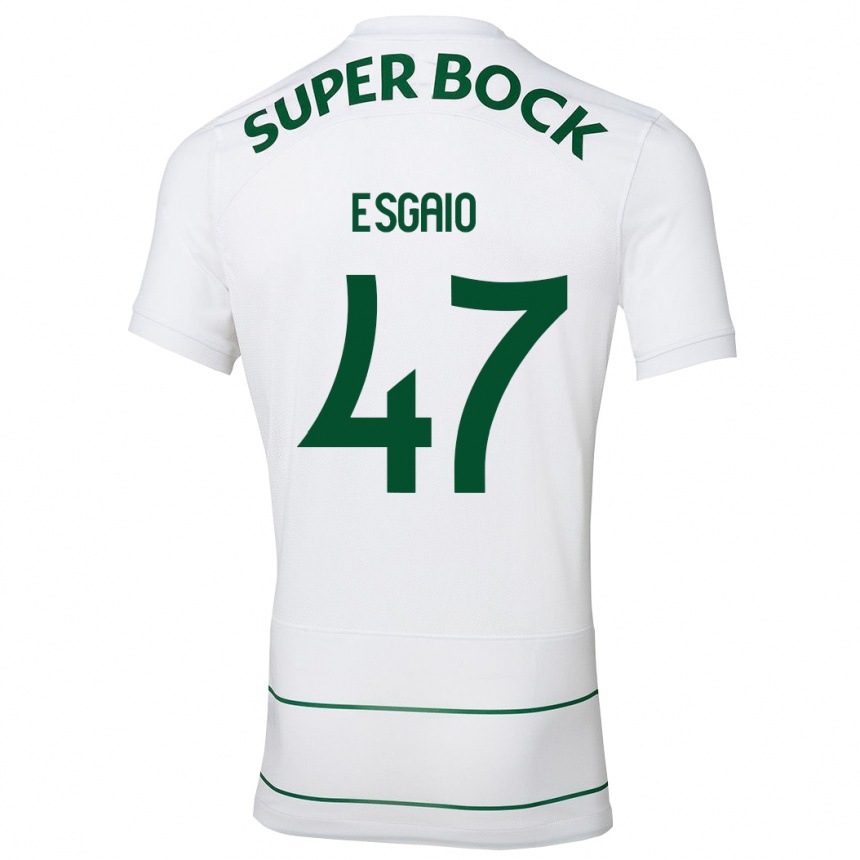 Niño Fútbol Camiseta Ricardo Esgaio #47 Blanco 2ª Equipación 2023/24