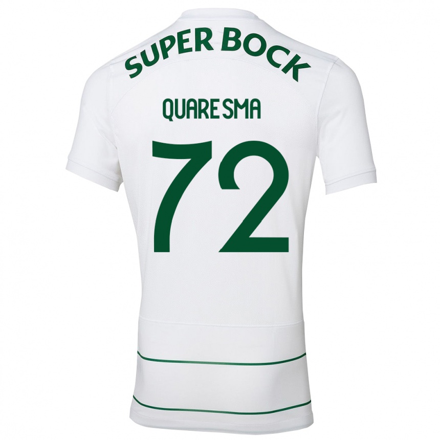 Niño Fútbol Camiseta Eduardo Quaresma #72 Blanco 2ª Equipación 2023/24