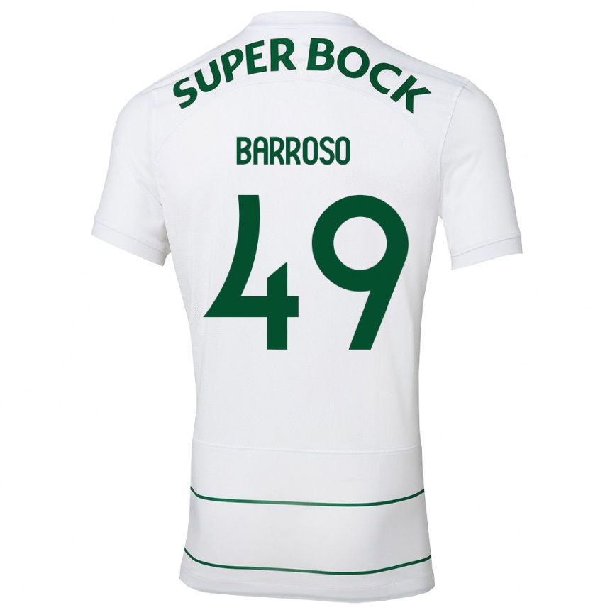 Niño Fútbol Camiseta Leonardo Barroso #49 Blanco 2ª Equipación 2023/24