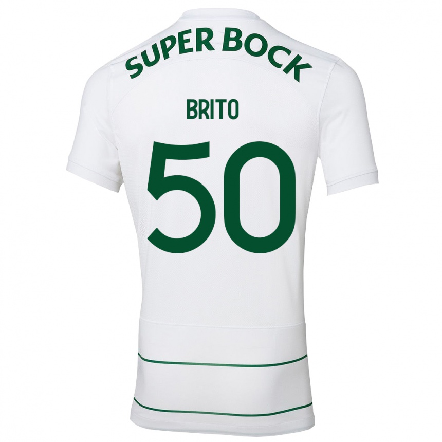 Niño Fútbol Camiseta Alexandre Brito #50 Blanco 2ª Equipación 2023/24