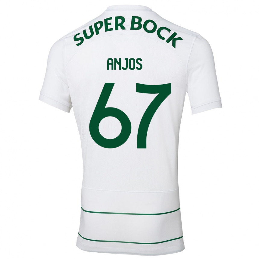 Niño Fútbol Camiseta Lucas Anjos #67 Blanco 2ª Equipación 2023/24