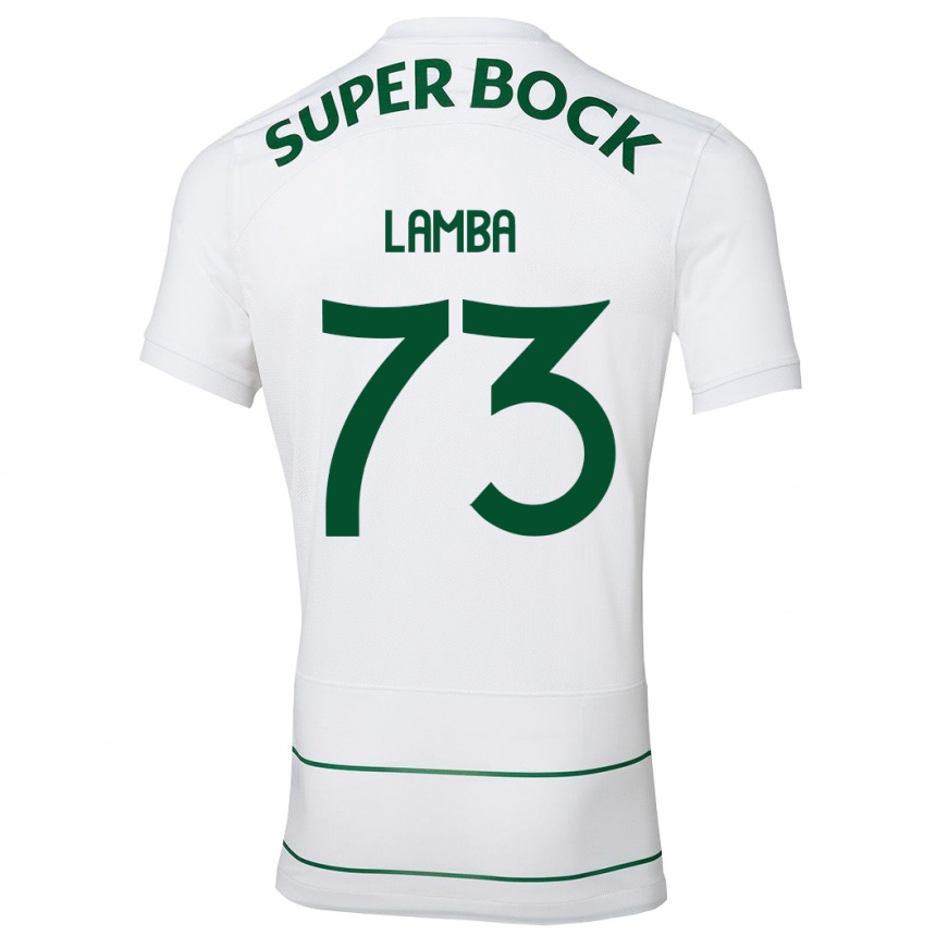 Niño Fútbol Camiseta Chico Lamba #73 Blanco 2ª Equipación 2023/24