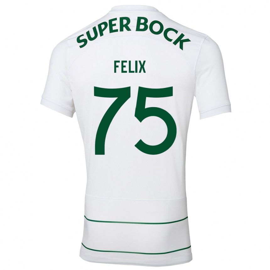 Niño Fútbol Camiseta Vando Félix #75 Blanco 2ª Equipación 2023/24