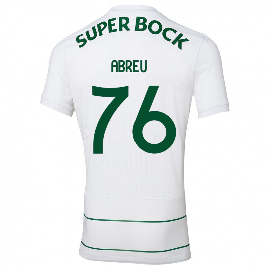 Niño Fútbol Camiseta Diogo Abreu #76 Blanco 2ª Equipación 2023/24