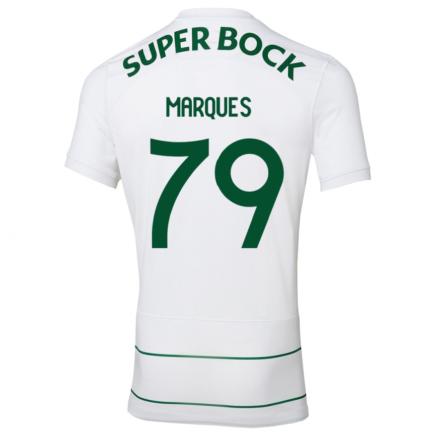 Niño Fútbol Camiseta Rodrigo Marquês #79 Blanco 2ª Equipación 2023/24