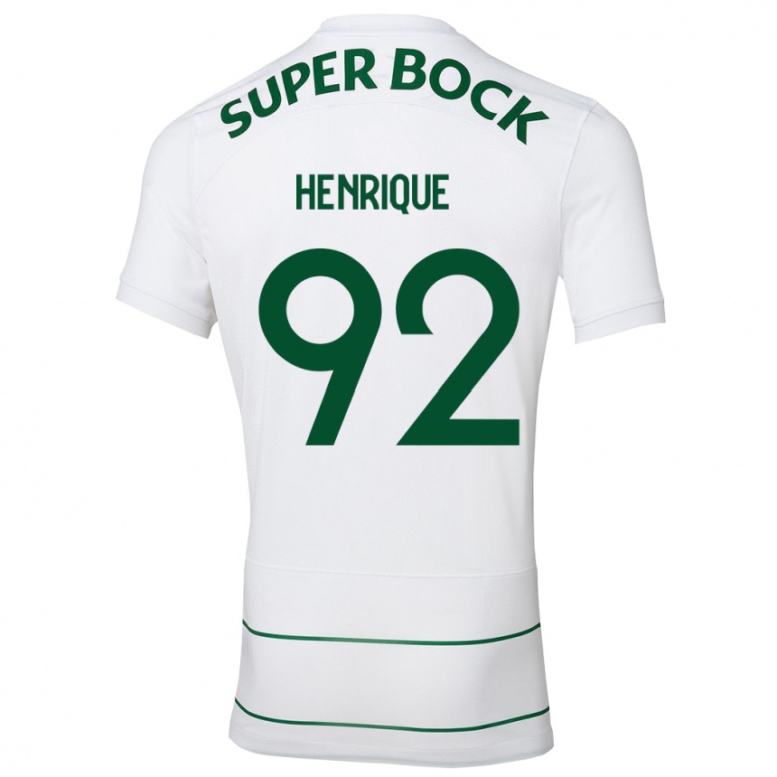 Niño Fútbol Camiseta Eduardo Henrique #92 Blanco 2ª Equipación 2023/24