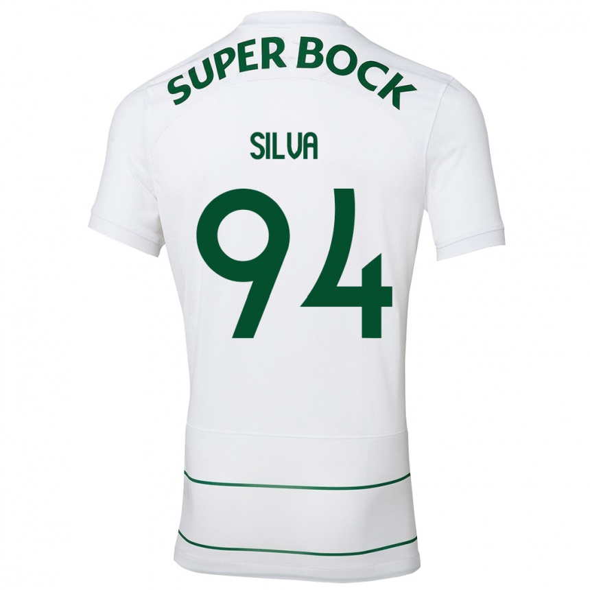 Niño Fútbol Camiseta Pedro Silva #94 Blanco 2ª Equipación 2023/24