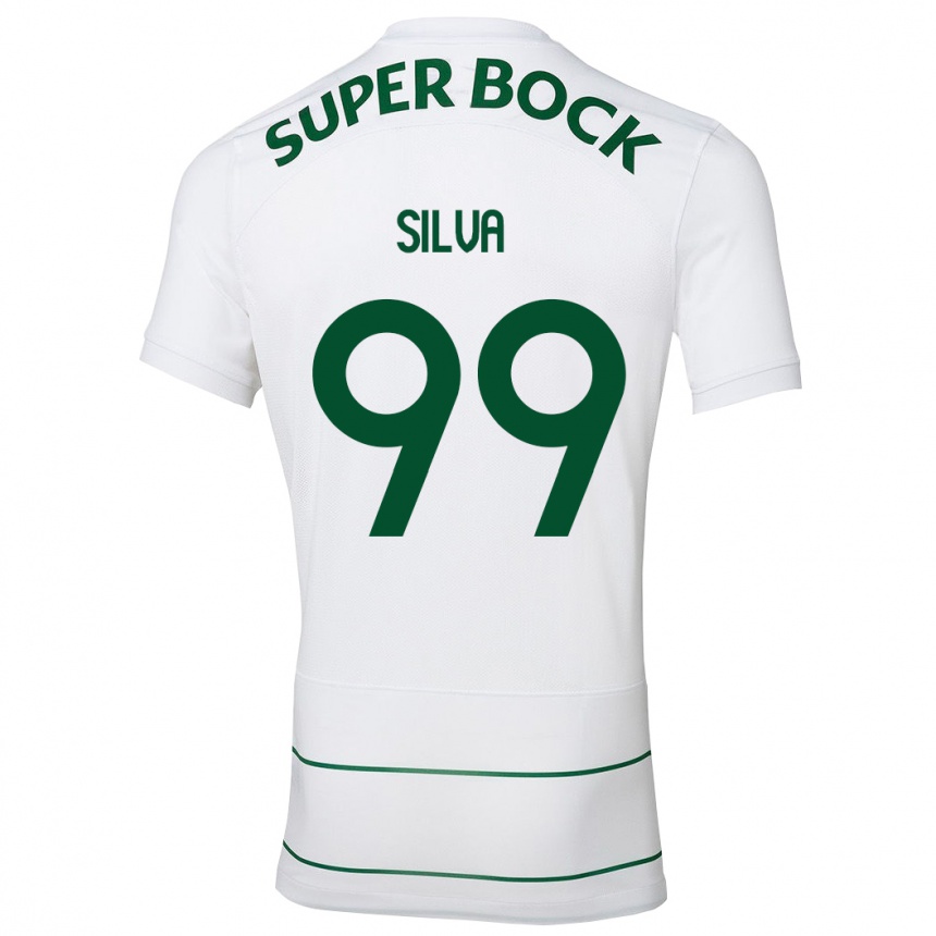 Niño Fútbol Camiseta Francisco Silva #99 Blanco 2ª Equipación 2023/24