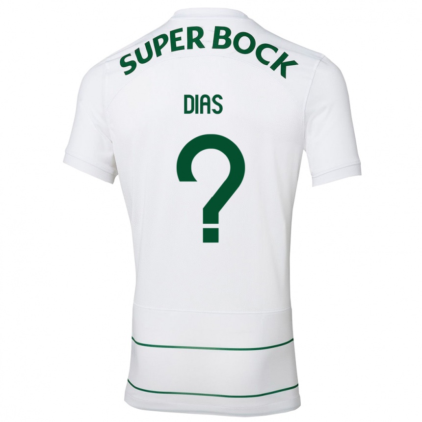 Niño Fútbol Camiseta Rodrigo Dias #0 Blanco 2ª Equipación 2023/24